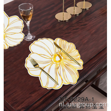 Gouden PVC-placemats voor eettafel